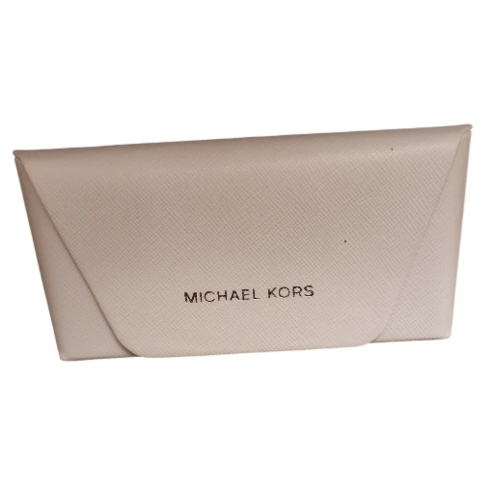 MICHAEL KORS Off-White Sunglasses Hard Case – Authentic Designer Eyewear Holder